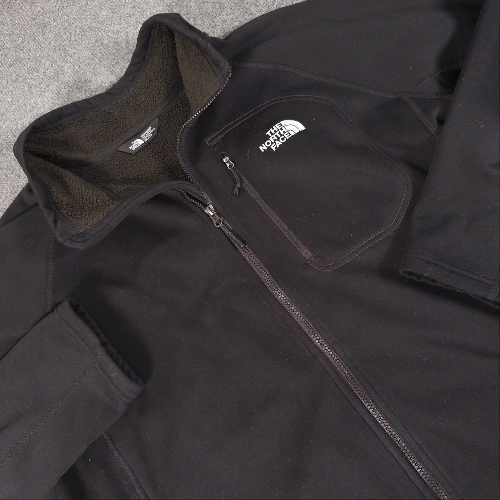 The North Face Mens Black Shelbe Raschel Fleece Lined Softshell Jacket XXL
